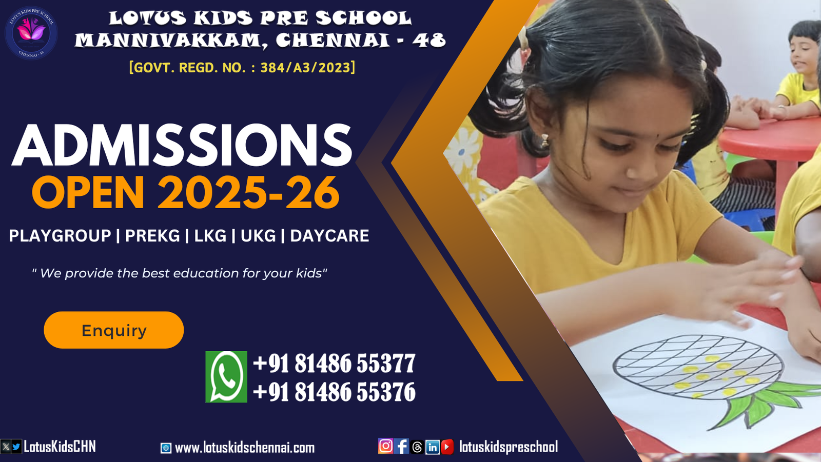 Best Pre School in Chennai