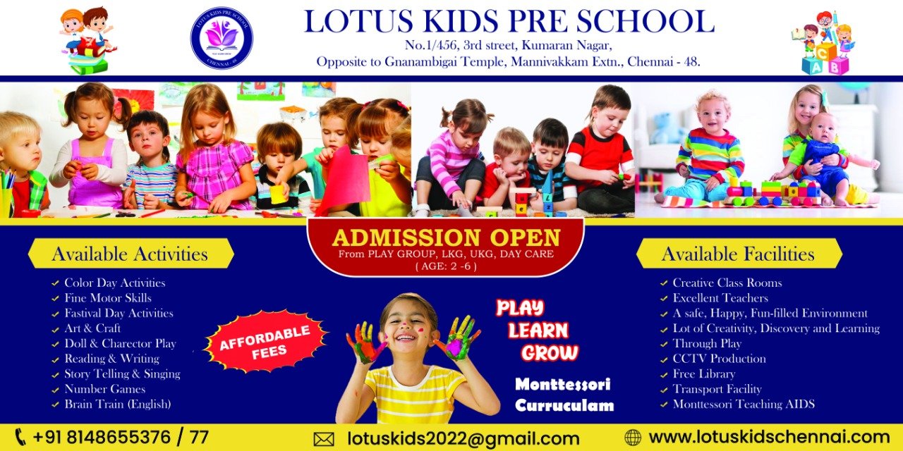 Best Pre School in Chennai